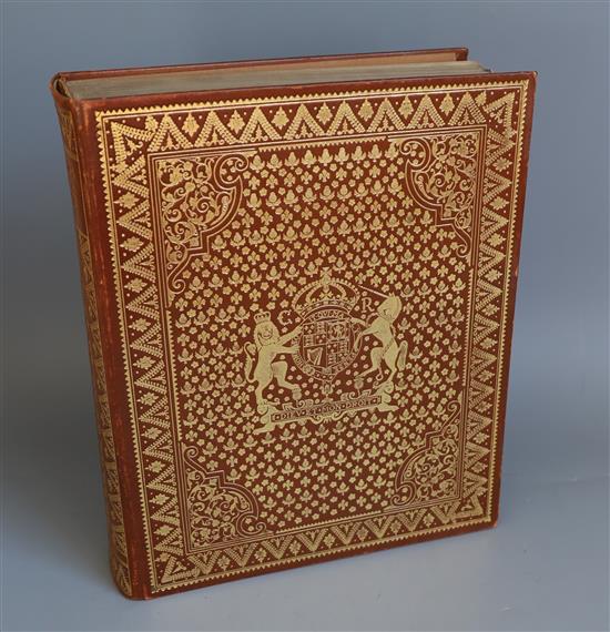 Fea, Allan - Memoirs of the Martyr King, one of 325, 4to, original calf gilt with arms of Charles I, London 1905